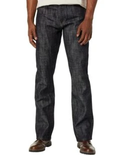 The Unbranded Brand Straight Fit 22 Oz Heavyweight Big Slub Selvedge Denim In Indigo