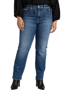 Jag Jeans Plus Size Stella 30" High-Rise Straight Leg Jeans